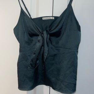 Green Satin Abercrombie Top